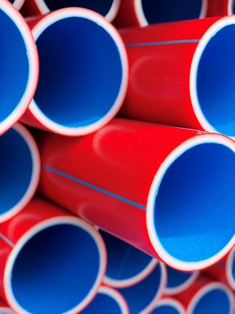 Термостойкая труба ПЭ-80 трёхслойная для защиты кабеля SDR 26, PN 5, 160 мм фото 6