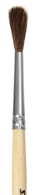 Кисть Silwerhof 981134 худож. пони круг. №3 дерев.лакир.ручка фото 4