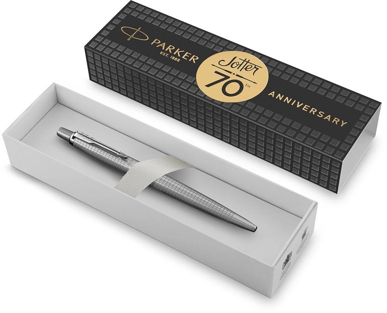 Ручка шариков. Parker Jotter SE 70th Anniversary K162 (2205530) Stainless Steel CT син. черн. подар.кор. фото 2