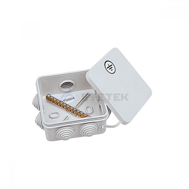 Коробка уравнивания потенциалов 13 подключений 100х100х50 мм фото 1