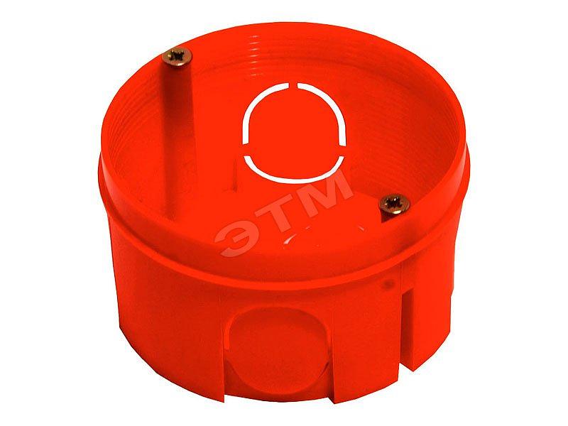 Коробка установочная 68х40мм круглая в индивидуальной упаковке фото 1