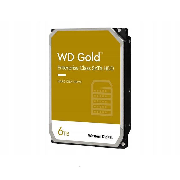 Жесткий диск Western Digital 3.5" 6TB WD6004FRYZ Gold, SATA3, Cache 256MB, 7200 rpm фото 1