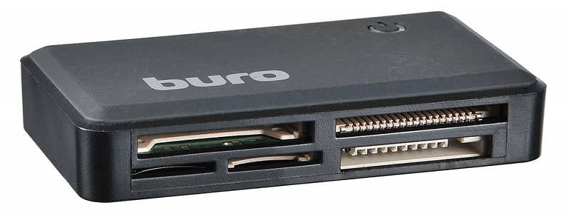 Устройство чтения карт памяти USB2.0 Buro BU-CR-151 черный фото 3