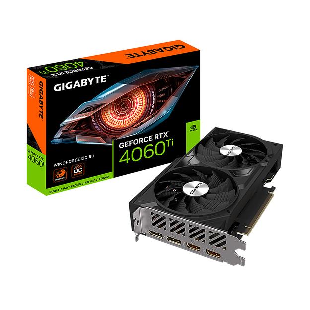 Видеокарта Gigabyte (GV-N406TWF2OC-8GD) RTX4060Ti WINDFORCE OC 8G фото 3