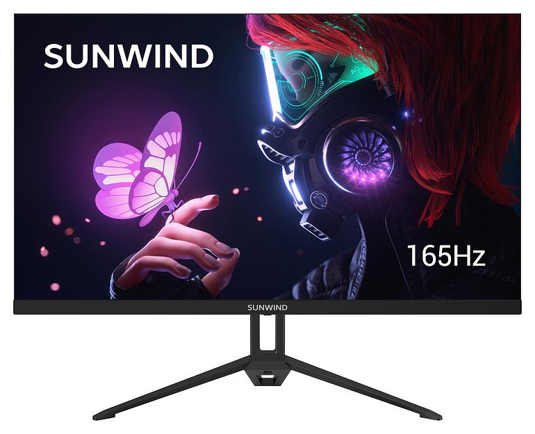 Монитор SunWind 27" SUN-M27BA107 черный IPS 3ms 16:9 HDMI матовая 300cd 178гр/178гр 1920x1080 165Hz G-Sync DP FHD 4.2кг фото 1