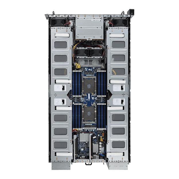 G291-2G0 (rev. 100) 2U 16x Single Slot GPU (Tesla T4 only), Dual Intel® Xeon® Scalable, 24x "RDIMM/LRDIMM DDR4, 2x 10Gb/s BASE-T (i550-AM), Aspeed AST2500, 8x 2.5" NVMe/SATA HS HDD/SSD, 2xPCIe Gen3 x16 LPHL, 2x2200W" фото 3