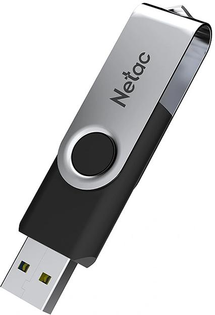 Флеш Диск Netac 256GB U505 NT03U505N-256G-32BK USB3.2 черный/серебристый фото 3