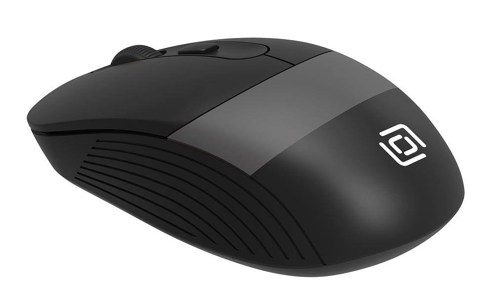 Мышь Оклик 310MW черный/серый оптическая (3200dpi) беспроводная USB для ноутбука (3but) фото 5