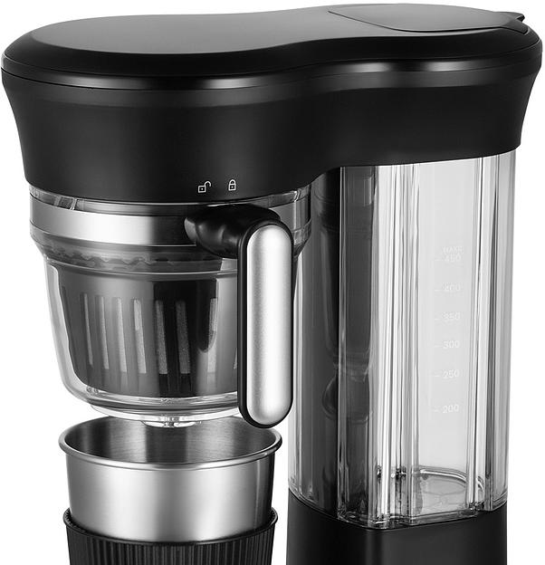 Кофемашина Kitfort КТ-7141 600Вт черный/нержавеющая сталь фото 6