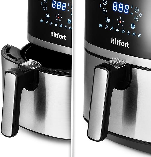 Аэрогриль Kitfort КТ-2221 черный/серебристый фото 5