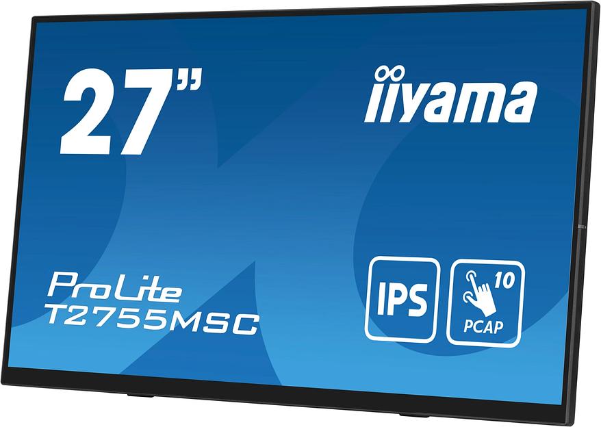 Монитор Iiyama 27" ProLite T2755MSC-B1 черный IPS LED 5ms 16:9 HDMI M/M матовая 1000:1 400cd 178гр/178гр 1920x1080 60Hz DP FHD USB Touch 5.8кг фото 5