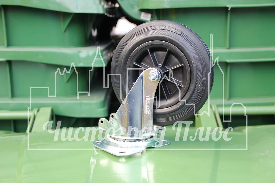 Колесо поворотное 200 мм (без тормоза) фото 2