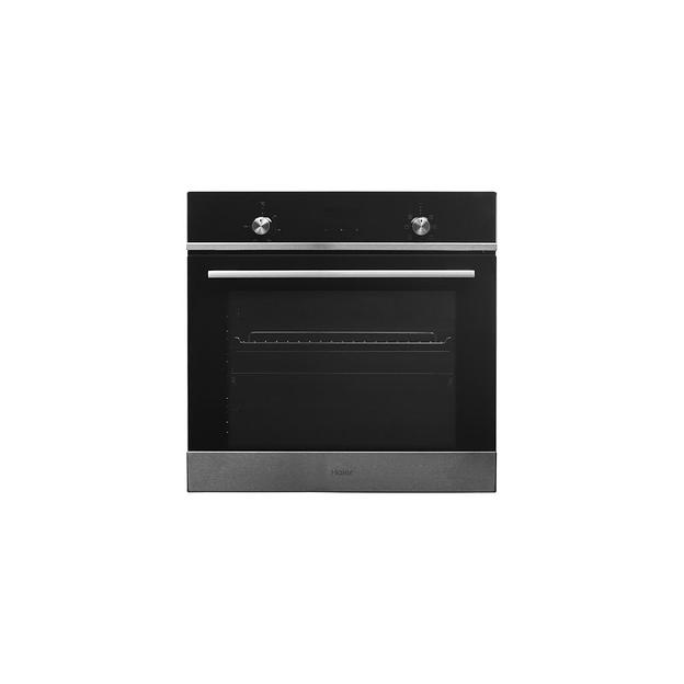 Духовой шкаф HAIER HOX-P06HGBX, черное стекло/нержавеющая сталь фото 1