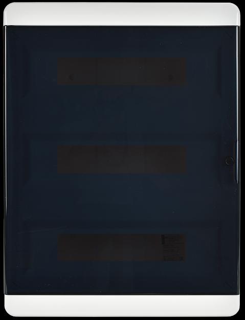 Корпус пластиковый ЩРН-П-54 IP41 черн. прозр. дверь TEKFOR IEK TF5-KP12-N-54-41-K01-K03 фото 2