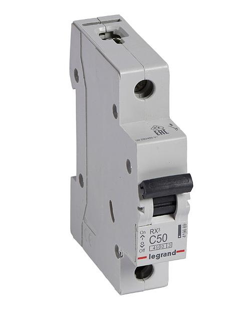 Автоматический выключатель Legrand 419669 Rx3 4 5ka 50а 1п C фото 1