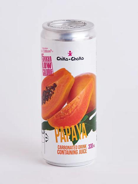 Напиток безалкогольный сокосодержащий Chiko-Choko Папайя в алюминиевой банке 0,33 ОПТ фото 1