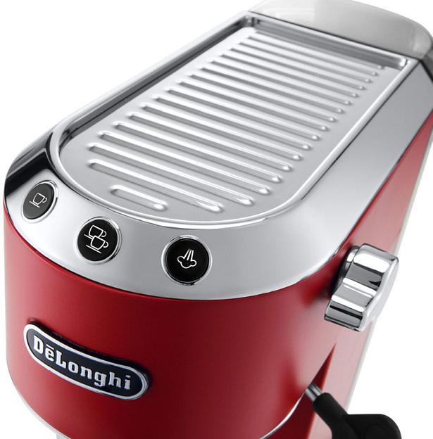 Кофеварка рожковая Delonghi EC685.R 1350Вт красный фото 3