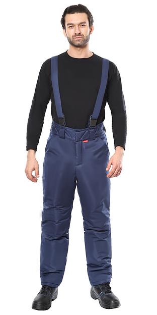 Костюм «Сириус-Комфорт» зимний куртка и брюки, синий с черным ОПТ фото 5