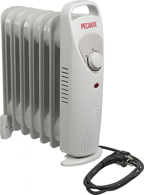 Радиатор масляный Ресанта ОММ-7Н 700Вт белый фото 4