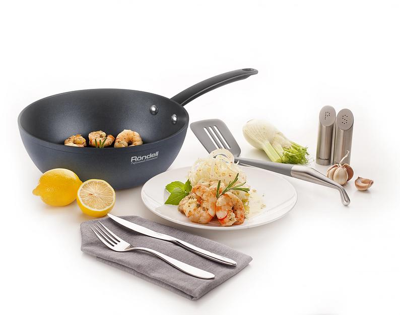 Сковорода Rondell Evolution-R RDA-797 круглая 26см покрытие: Evolution ручка несъемная (без крышки) графитовый фото 6