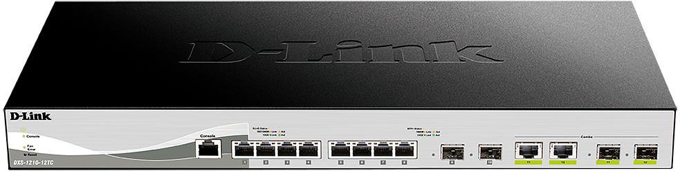 Коммутатор D-Link DXS-1210-12TC 8x10G 2SFP+ настраиваемый фото 1