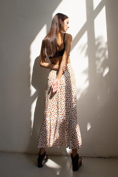 Юбка  ELEGANT002/02/Белый, коричневый  фото 6