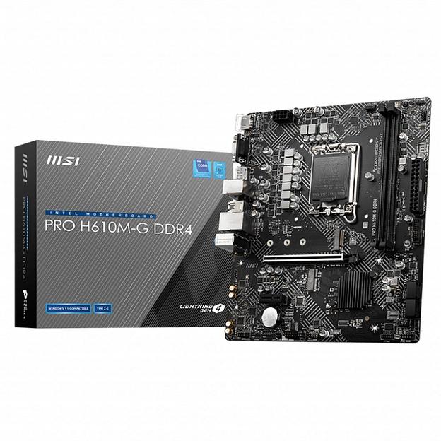 Материнская плата MSI PRO H610M-G DDR4 фото 1