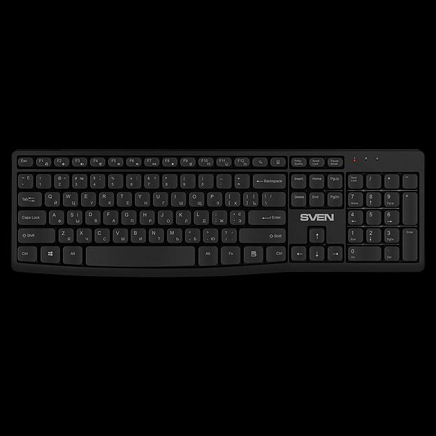 Беспроводной набор клавиатура+мышь SVEN KB-C3500W (2,4 GHz, 106 кл, 800-1600DPI) Sven SV-021108 фото 3