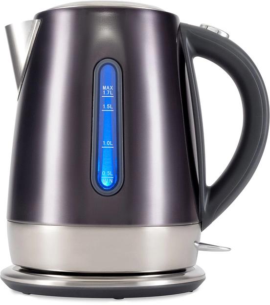 Чайник электрический Hyundai HYK-S7777 1.7л. 2200Вт графит/серебристый корпус: стекло фото 6