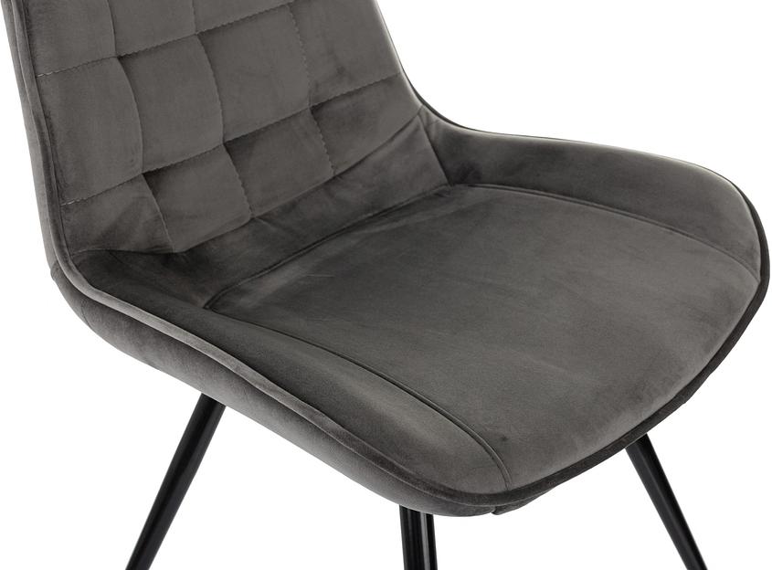 Стул для дома Бюрократ CH-K2_2 комплект 2шт т.серый Holland 18 металл черный на ножках (CH-K2_1/HL18_2) фото 7