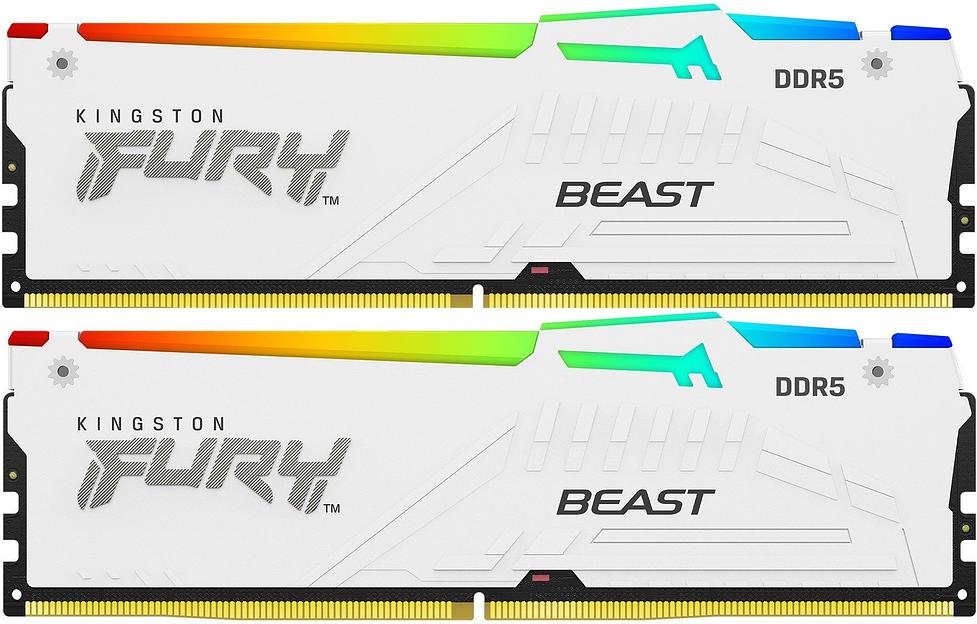 Память DDR5 2x32GB 5200MHz Kingston KF552C40BWAK2-64 Fury Beast RTL PC5-41600 CL40 DIMM 288-pin 1.25В single rank Ret фото 1
