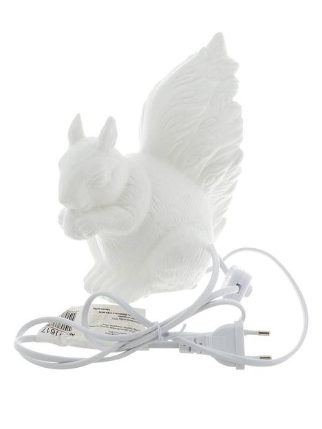 Лампа настольная из фарфора «Белка» 16,5×11×19 см, 41617, опт фото 1