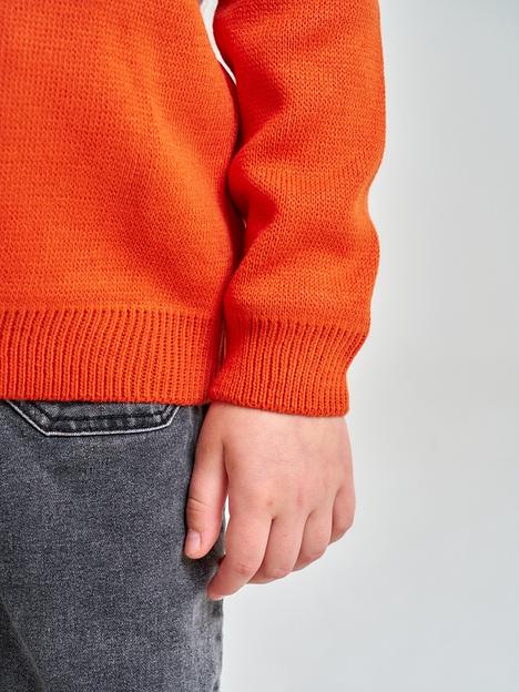 Джемпер «Мишка» терракотовый, для девочек ОПТ фото 10