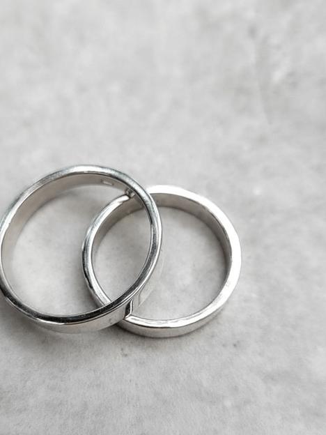 Обручальное кольцо серебро без вставок 925 фото 3