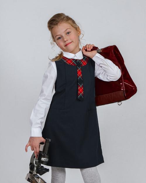 Сарафан «Галстук» синий фото 1