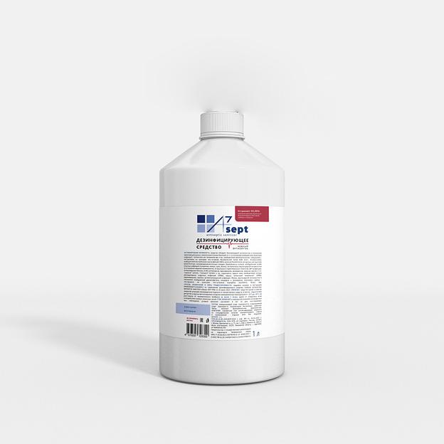 Дезинфицирующее средство ASeven Sept PRO 1 л гель/жидкость ОПТ фото 1