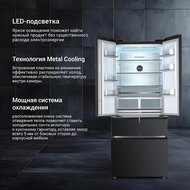 Холодильник Tesler RFD-427BI 2-хкамерн. графит глянц. инвертер фото 5