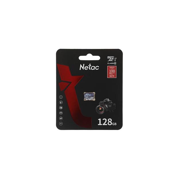 Карта памяти microSDXC NETAC 128 ГБ, Class 10, P500 Ultra, 1 шт., без адаптера [nt02p500ult-128g-s] фото 1