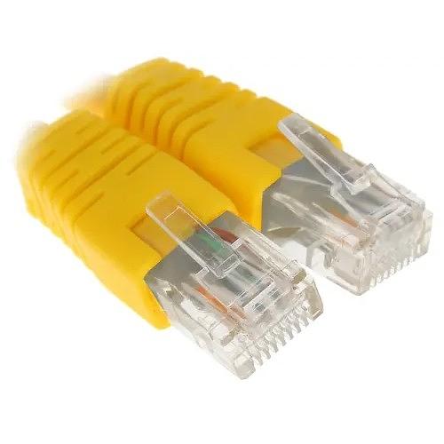 Патч-корд UTP Cablexpert PP6U-0.25M/Y кат.6, 0.25м, литой, многожильный (жёлтый) фото 1