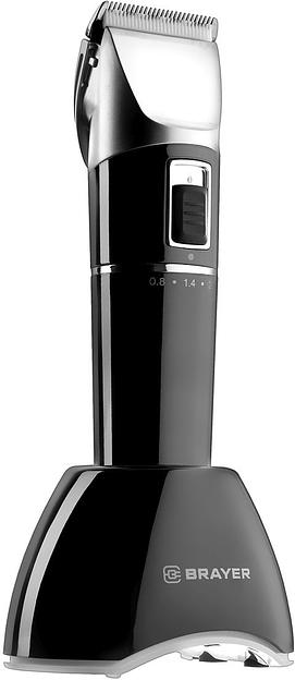 Машинка для стрижки Brayer 3402BR черный (насадок в компл:4шт) фото 3