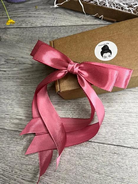 Заколка для волос «Бантик» Casanda Hey тёмно-розовая, опт фото 7