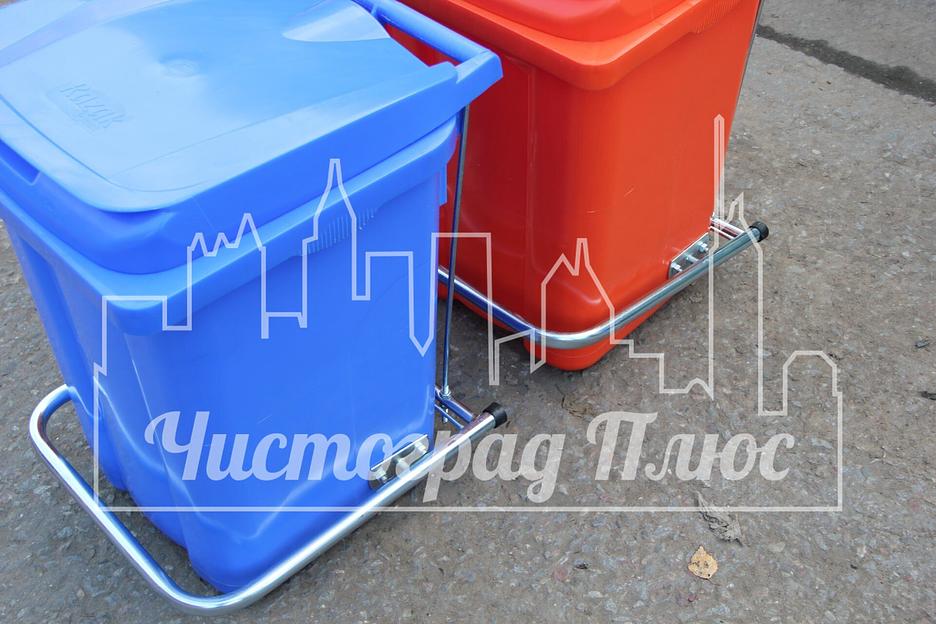 Бак пластиковый 60 л салатовый с педалью фото 7