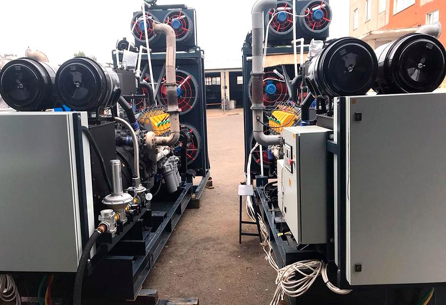 Газопоршневая электростанция 900 кВт (ЭГП-900) АГП-900, газогенератор 900 кВт на биотопливе (ГГУ-900) фото 1