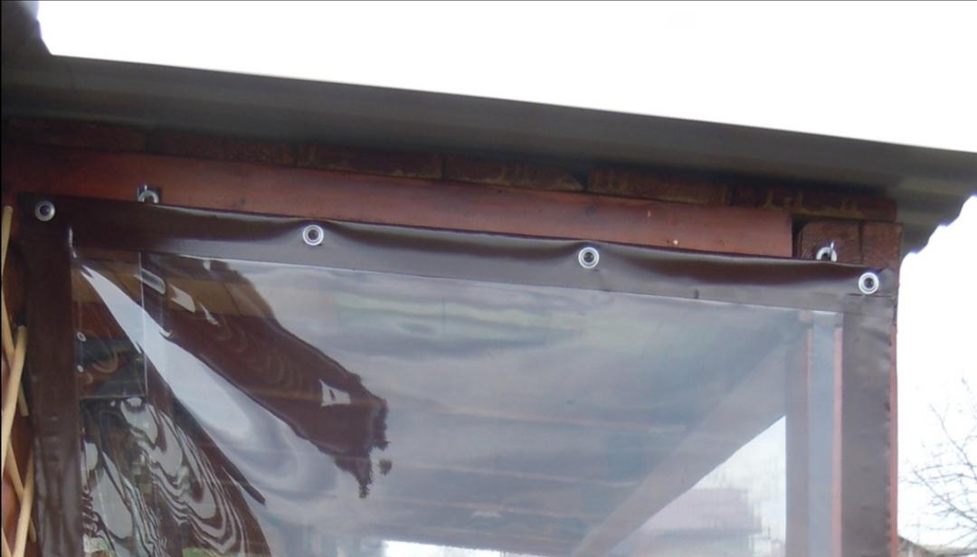 Мягкие окна с окантовкой и люверсами фото 1