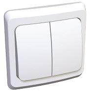 Systeme electric BC10-002B ЭТЮД С/У 2-клавишный ВЫКЛЮЧАТЕЛЬ 10 АХ, БЕЛЫЙ, Россия фото 6