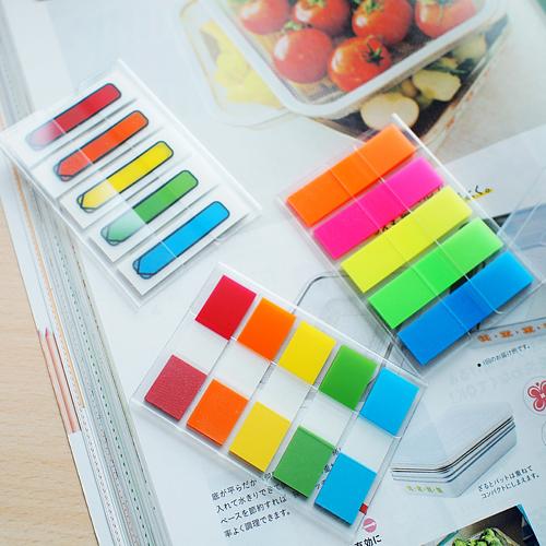 Закладки самокл. индексы пластиковые Stick`n 26071 45x12мм 5цв.в упак. 20лист с цветным краем Z-сложение европодвес фото 3