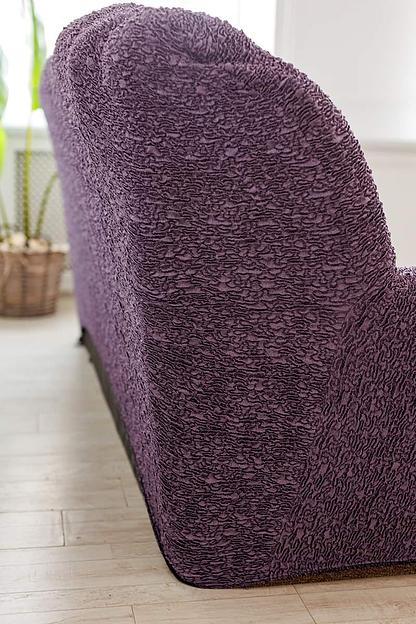 Чехол на трёхместный диван Чехлы&Пледы «Виктория» сирень ОПТ фото 4