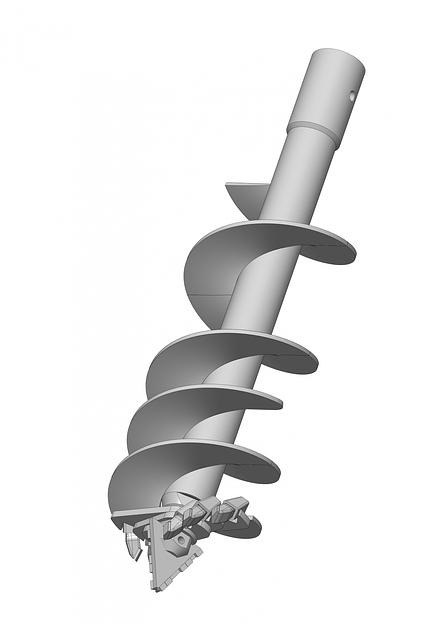 Шнековый бур ШБЛ-6 абразивный фото 2