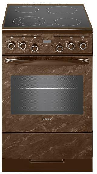 Плита Электрическая Gefest ЭП Н Д 5560-03 0054 коричневый/мрамор стеклокерамика (без крышки) фото 1