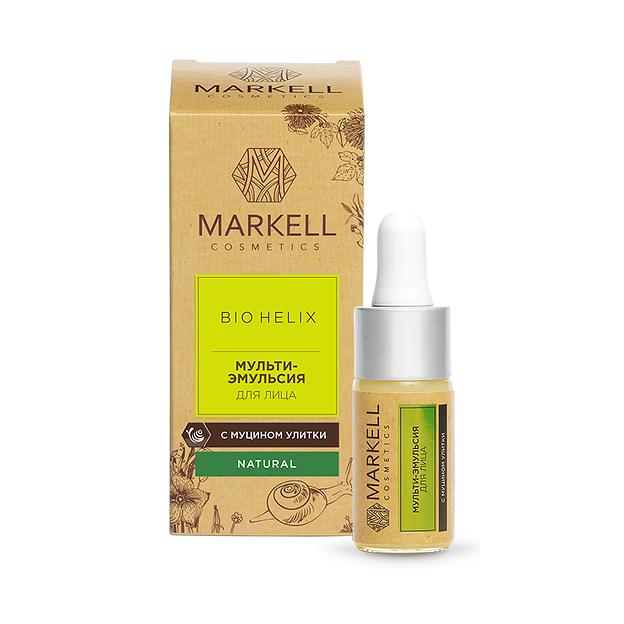 Markell мульти-эмульсия для лица с муцином улитки, 10 мл фото 1